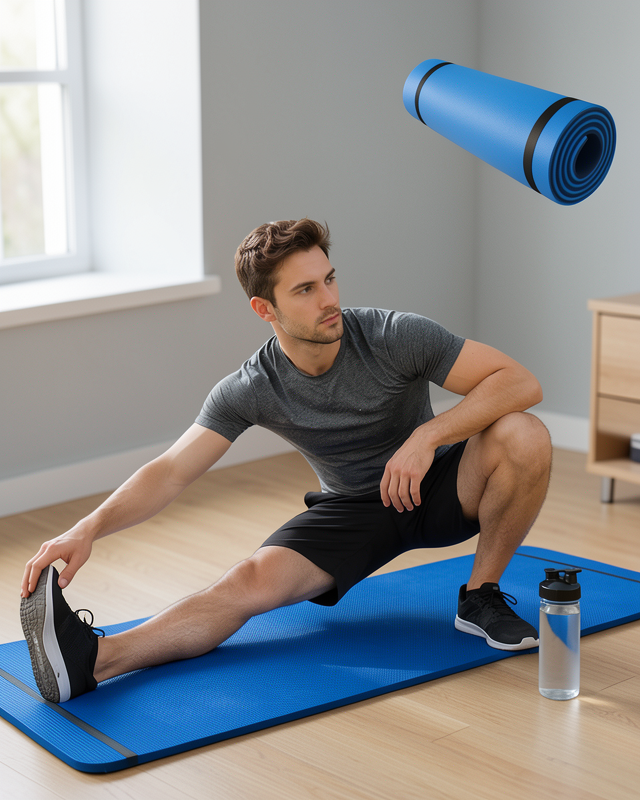 Fitness Minderi 10 mm Kaymaz Yüzey Esnek Darbe Emici EVA