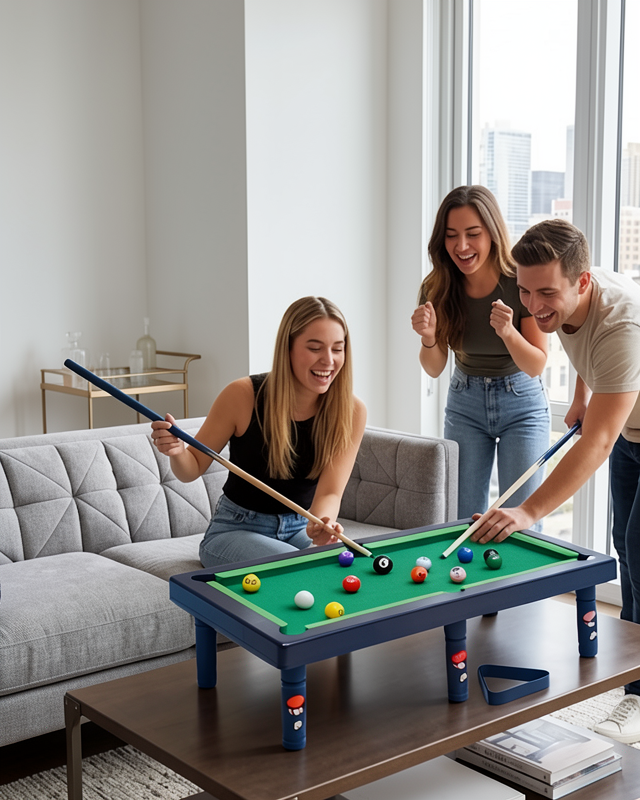 Masaüstü Bilardo Seti Eğitici Oyun 5 Yaş Üzeri Çocuklar İçin