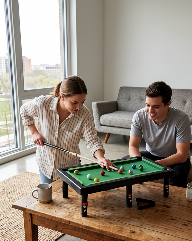 Mini Bilardo Masası Oyuncak Seti Çocuklar İçin Eğlenceli Oyun