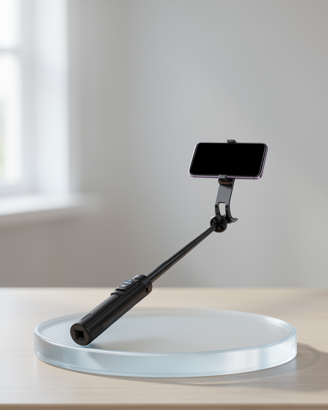 Bluetooth Selfie Çubuğu - Katlanabilir, Uzaktan Kumandalı, 130 cm