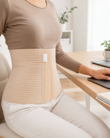 4 Kademeli Ayarlanabilir Abdominal Bel Destek Korsesi 26 cm Karın Korsesi