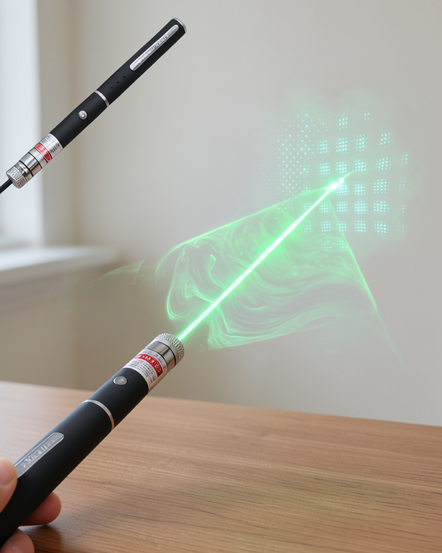 Lazer Kalem Güçlü Yeşil Işık Kompakt Kullanım Pratik