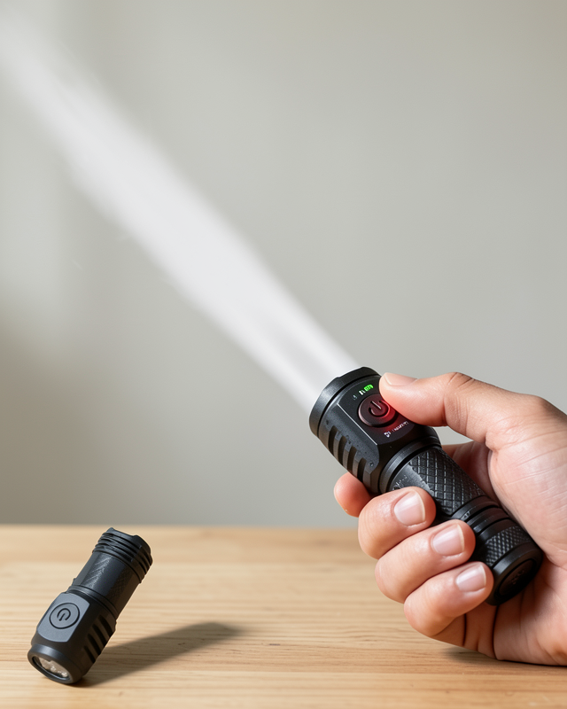 Taşınabilir Mini El Feneri USB Type-C Şarjlı Dayanıklı