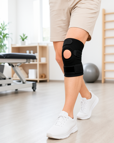 Ayarlanabilir Cırtlı Diz Destekleyici Kısa Ligamentli Açık Diz Kapağı Spor Dizlik