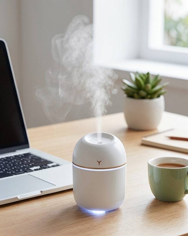 Mini Hava Nemlendirici USB Bağlantılı 5 Esanslı Aromaterapi Difüzörü