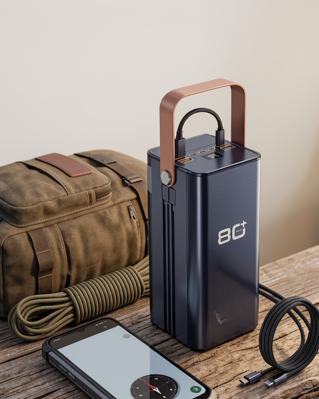 Süper Hızlı Şarj Powerbank 80000 mAh Çoklu USB Çıkışlı Taşınabilir