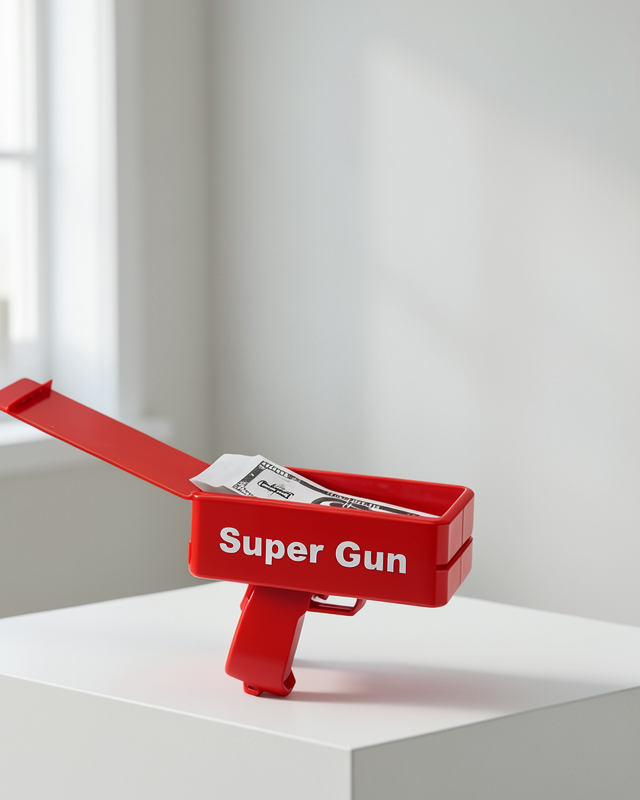 Elektrikli Money Gun Parti Tabancası Kağıt Fırlatma Eğlenceli