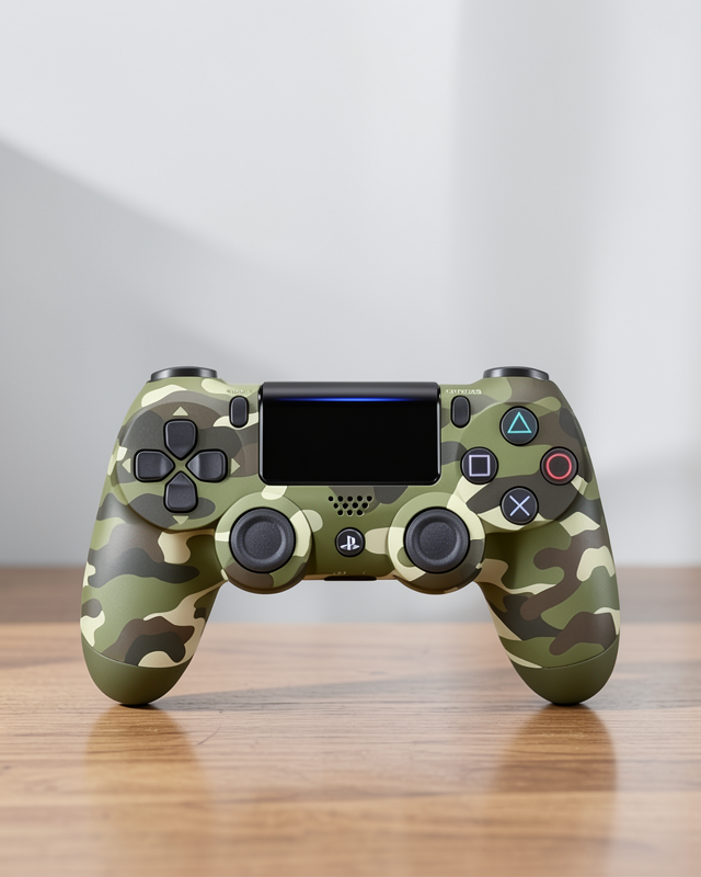 PS4 Kablosuz Oyun Kolu Kamuflaj Desenli Bluetooth Joystick