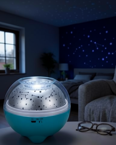 DREAM STAR Gece Lambası Bluetooth Hoparlör RGB LED Şarjlı