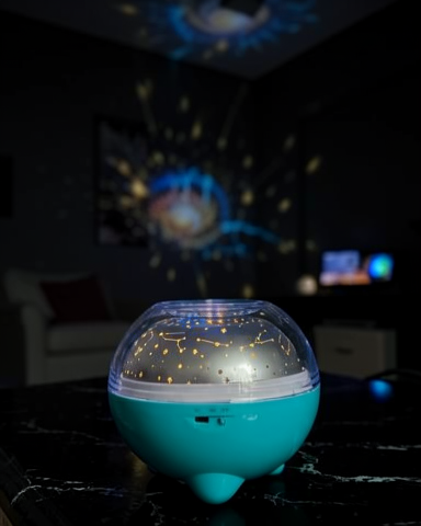 Çok Renkli LED Yıldız Projektör Gece Lambası Bluetooth Kumandalı