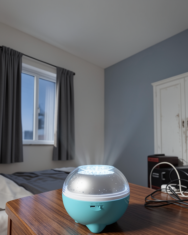 Bluetooth Hoparlörlü Gece Lambası Yıldız Projeksiyon Uzaktan Kumandalı