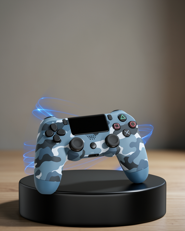 Kablosuz PS4 Controller Dayanıklı Gamepad Bluetooth 10m Siyah
