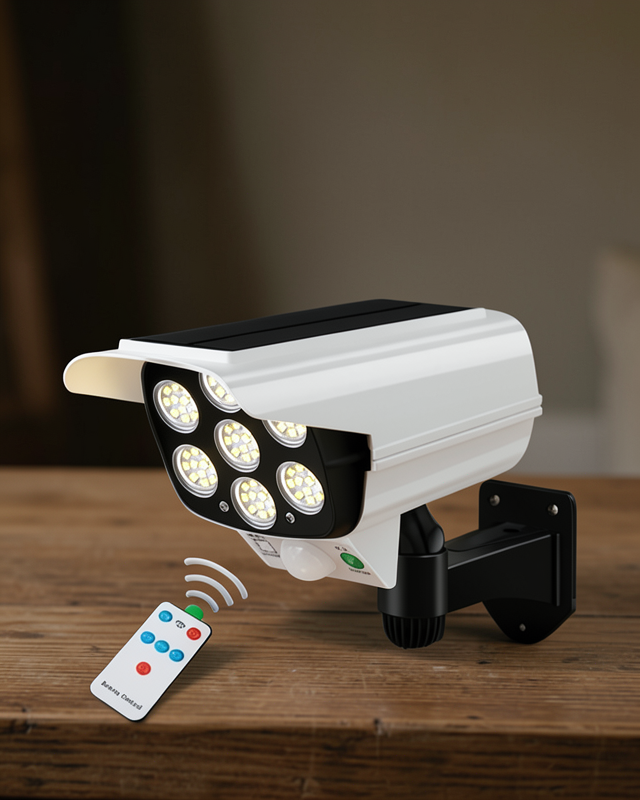 Güneş Enerjili Bahçe Lamba 77 LED Beyaz Işık PIR Sensör