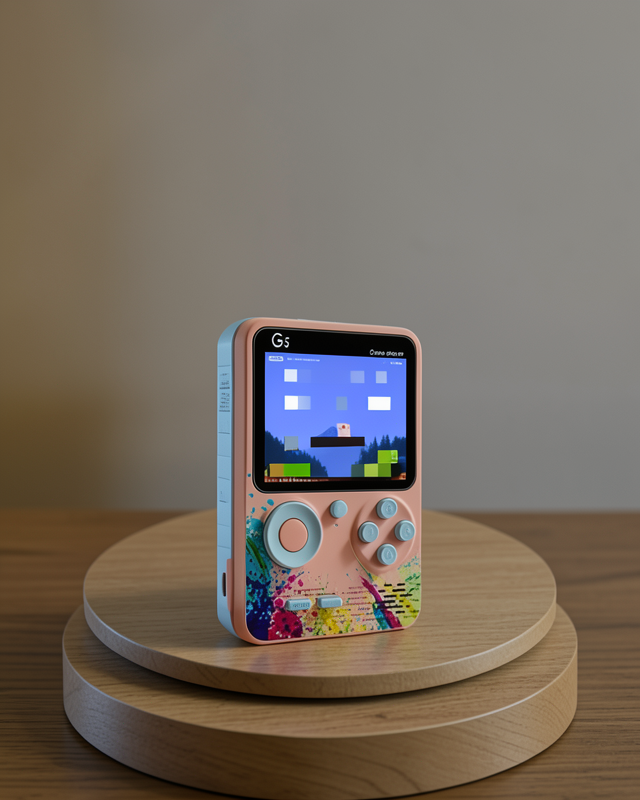 Mini Retro Oyun Konsolu 500 Oyunlu 3.0 İnç Ekran Şarjlı Batarya