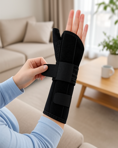 Standart Beden Metal Destekli Uzun Bilek Ateli Başparmak Destekli El Bilekliği
