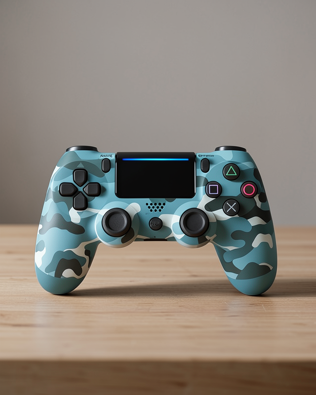 PS4 Kablosuz Oyun Kolu Kamuflaj Desenli Bluetooth Joystick