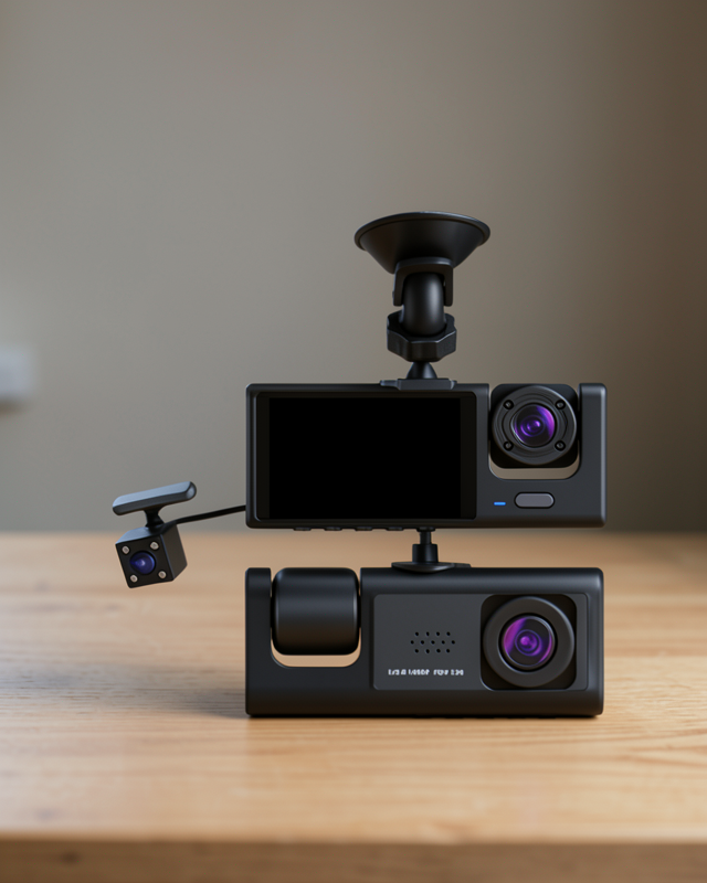 TA-01 Araç Kamerası 3 Kamera 1080P Full HD 170° Geniş Açı