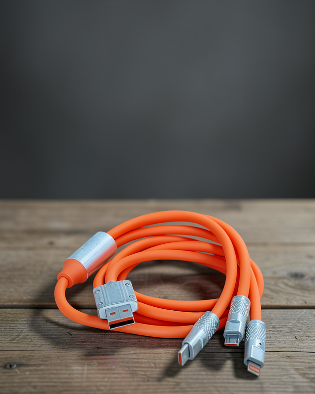 USB Type-C Çoklu Şarj Kablosu 120W Hızlı Şarj İOS Uyumlu