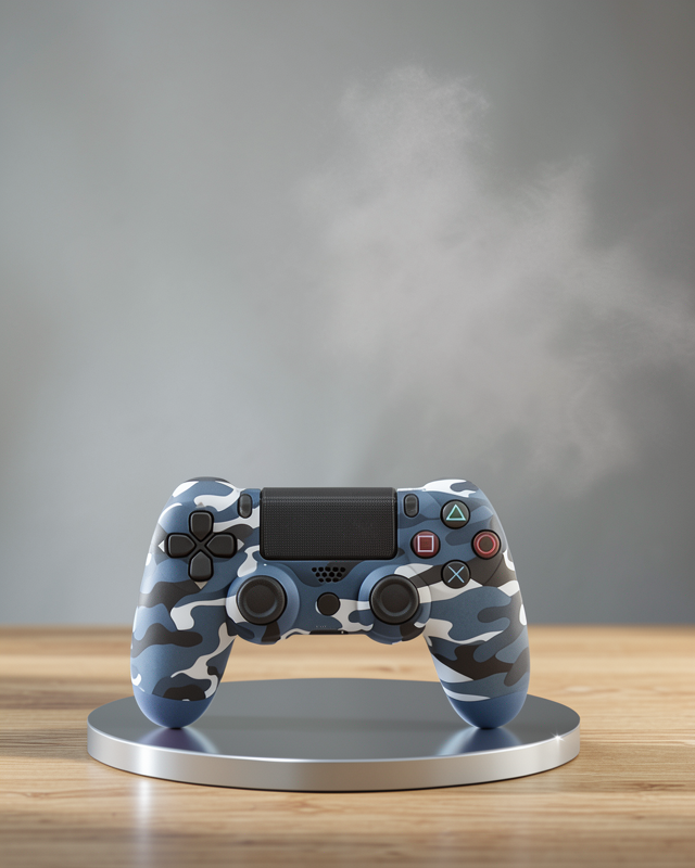 Bluetooth PS4 Gamepad Kablosuz Siyah Çift Motorlu Controller