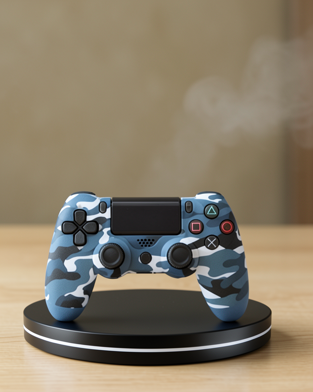 Bluetooth PS4 Gamepad Kablosuz Siyah Çift Motorlu Controller