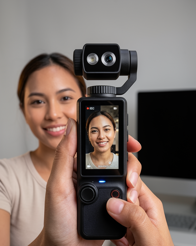 Kompakt 4K Vlog Kamera 2.0 IPS Ekran Otomatik Odaklama