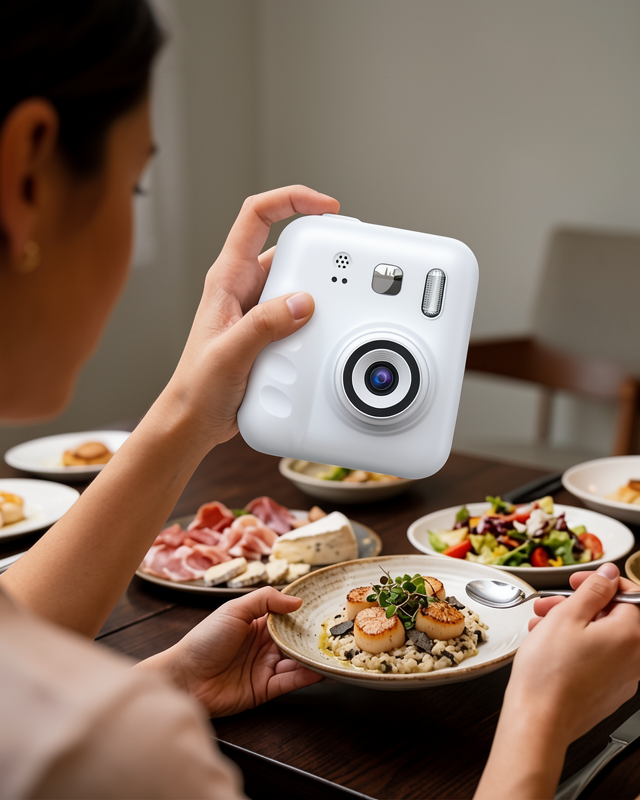 Mini Çocuk Fotoğraf Makinesi Video Çekim 4 Kağıt Rulo Hediyeli