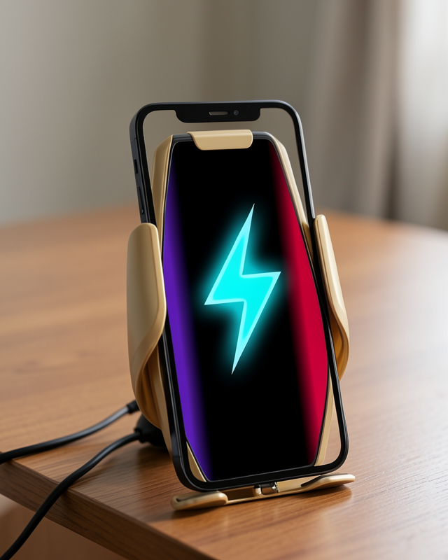 Araç Telefon Tutucu Kablosuz Şarj Akıllı Sensörlü Havalandırma