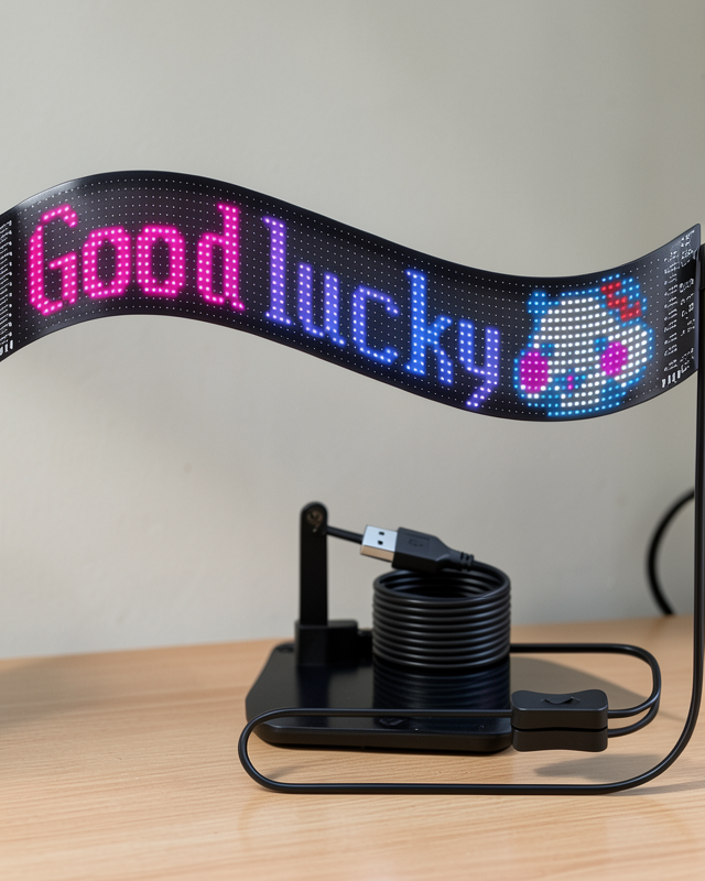 RGB LED Matrix Panel 60 cm Esnek Yapı Uygulama Kontrollü