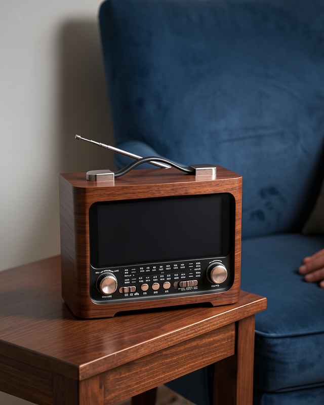 Bluetooth Hoparlör Retro Şömine Tasarımlı FM Radyo USB TF Kart