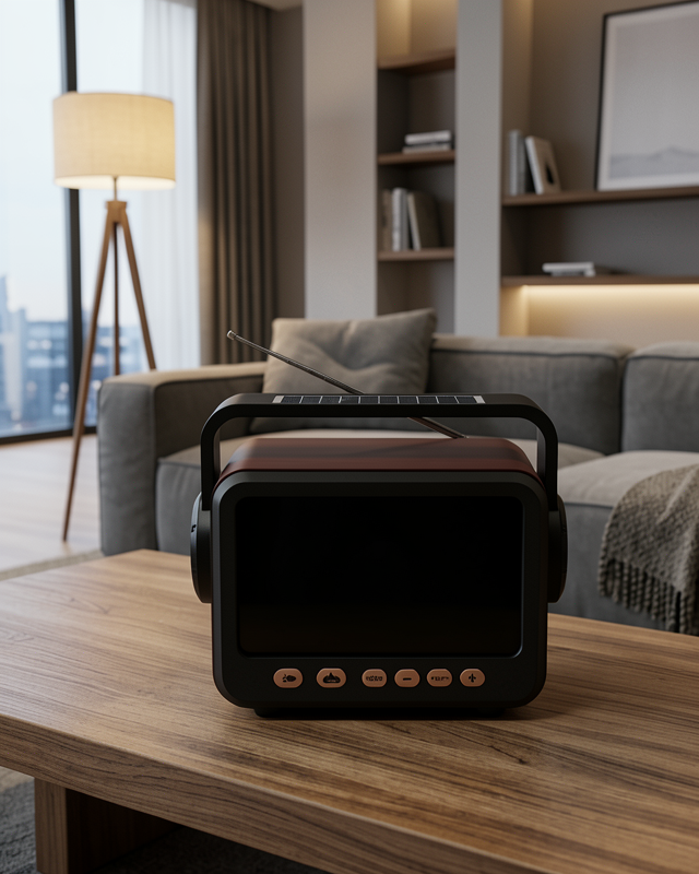 Bluetooth Hoparlör FM Radyo USB TF Kart Şömine Efektli Müzik Çalar