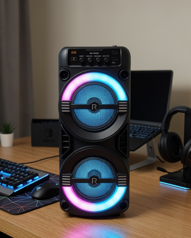 Kablosuz Bluetooth Hoparlör USB TF Kart Destekli LED Işıklı