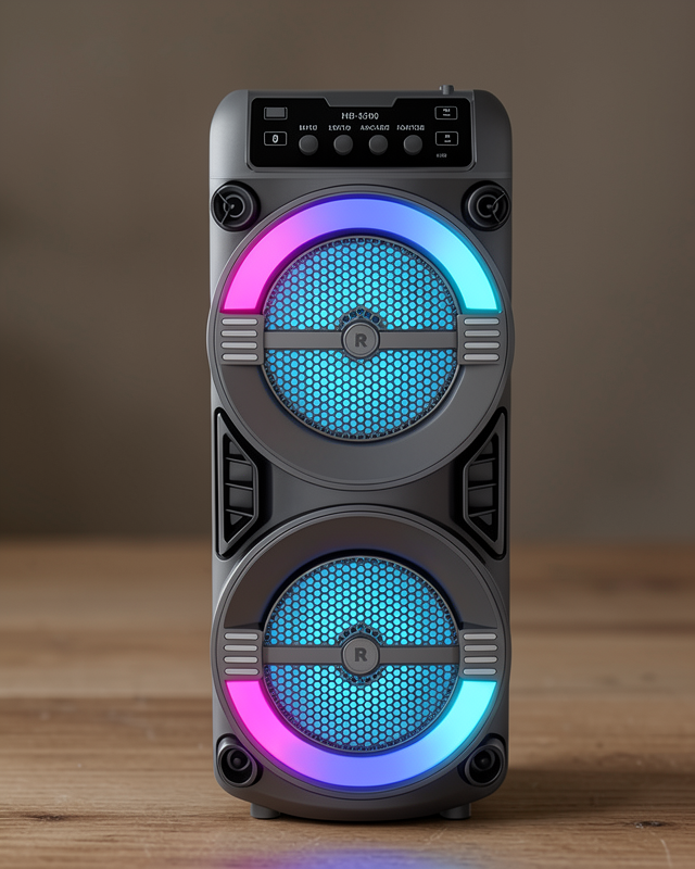 Bluetooth Hoparlör LED Işıklı Kablosuz USB TF Kart Destekli