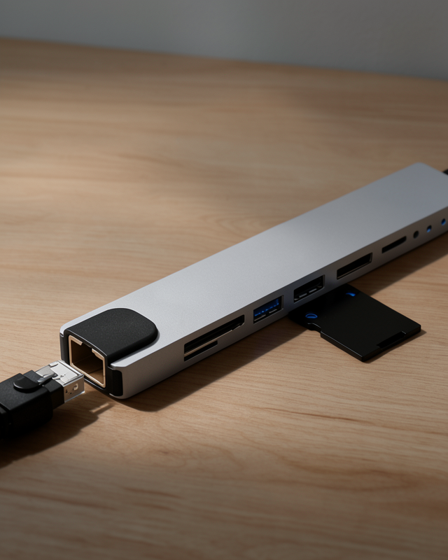 Type C Hub Çok Fonksiyonlu USB HDMI Ethernet Kart Okuyucu