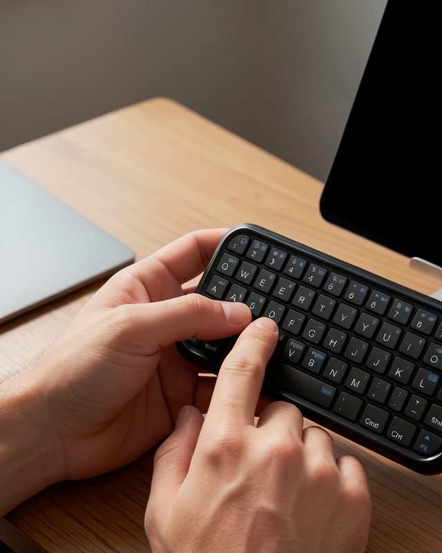 Bluetooth Mini Taşınabilir Kablosuz Klavye Şarjlı