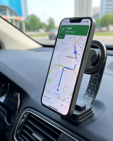Araç İçi Telefon Tutucu Manyetik Katlanabilir Navigasyon Standı