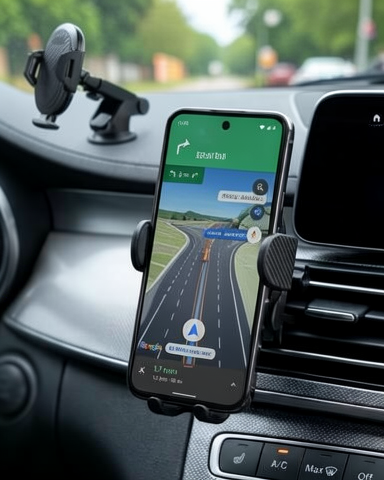 Araç Telefon Tutucu 360° Döner Otomatik Kilit 4-6.8 inç