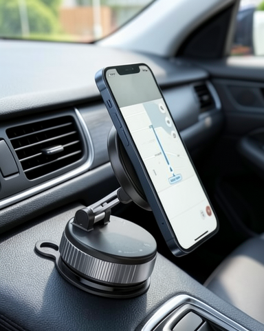 Araç İçi Telefon Tutucu Manyetik Güçlü Mıknatıslı 360 Derece Dönebilir