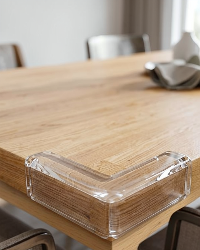Çocuk Güvenlik Köşe Koruyucu 4 Lü Set Silikon Plastik