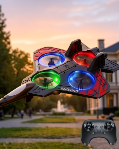 Uzaktan Kumandalı Drone LED Işıklı 360 Derece Akrobatik Uçuş