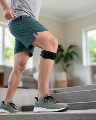 Spor ve Günlük Kullanım için Ayarlanabilir Diz Altı Destek Bandı Tendon Bandı