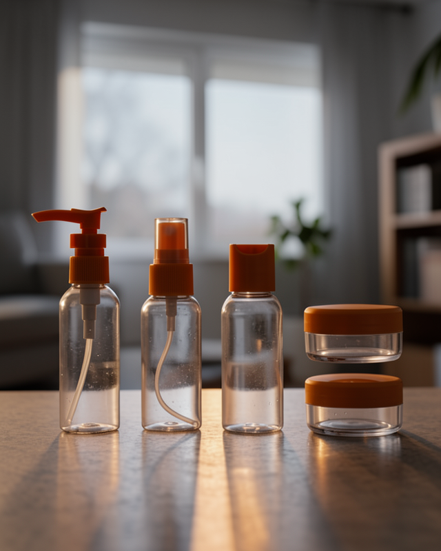 Seyahat Boy 5’li Kozmetik Dolum Seti 30 ml Sızdırmaz Şişe