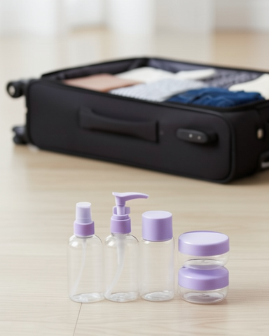 5 Parça Seyahat Şişesi Seti 30 ml Sızdırmaz Taşınabilir