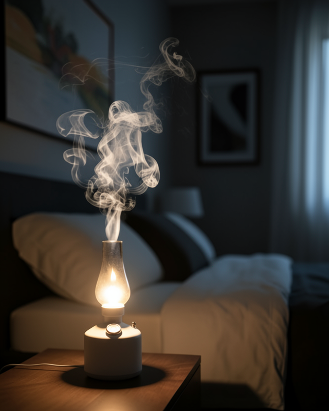 280 ml Retro Tasarım Aroma Difüzör LED Işıklı USB Nemlendirici