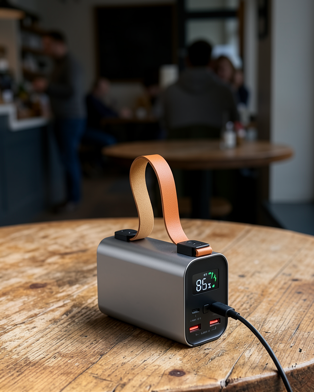 50000mAh Süper Fast Charge Taşınabilir Power Bank LED Işıklı