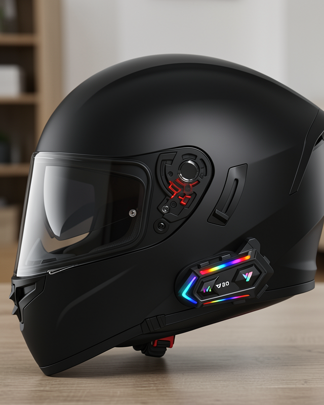 Bluetooth 5.3 Motosiklet Intercom 1000m Mesafe IPX6 Su Geçirmez