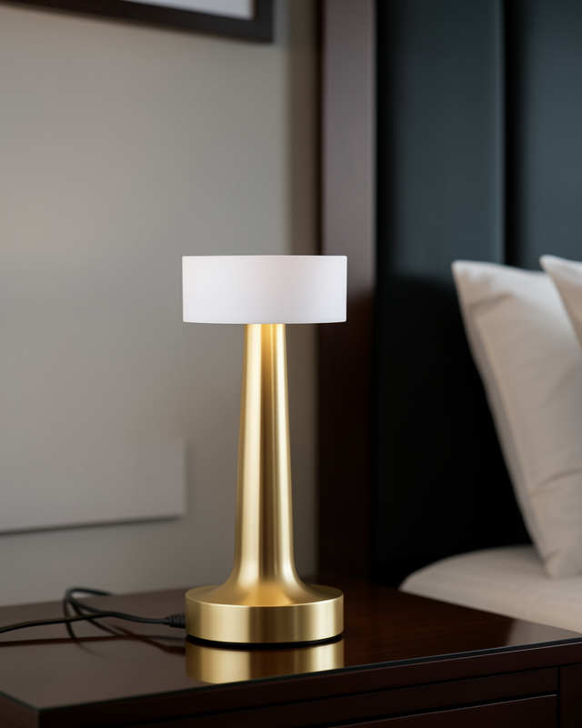 Şarjlı Dokunmatik LED Gece Lambası 3 Renk Dimmer Özellikli