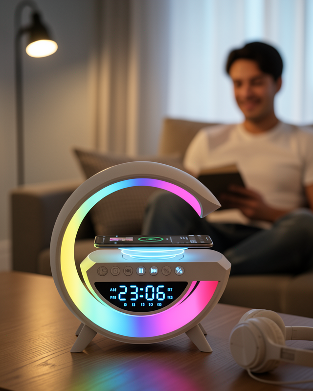 Google BT3401 Kablosuz RGB Hoparlör Bluetooth USB AUX