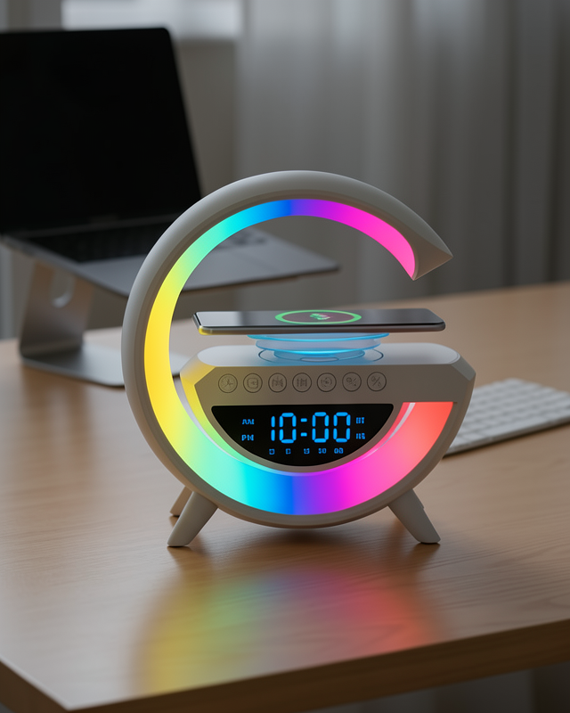 Bluetooth Hoparlör RGB Aydınlatmalı FM USB TF Kart Özellikli