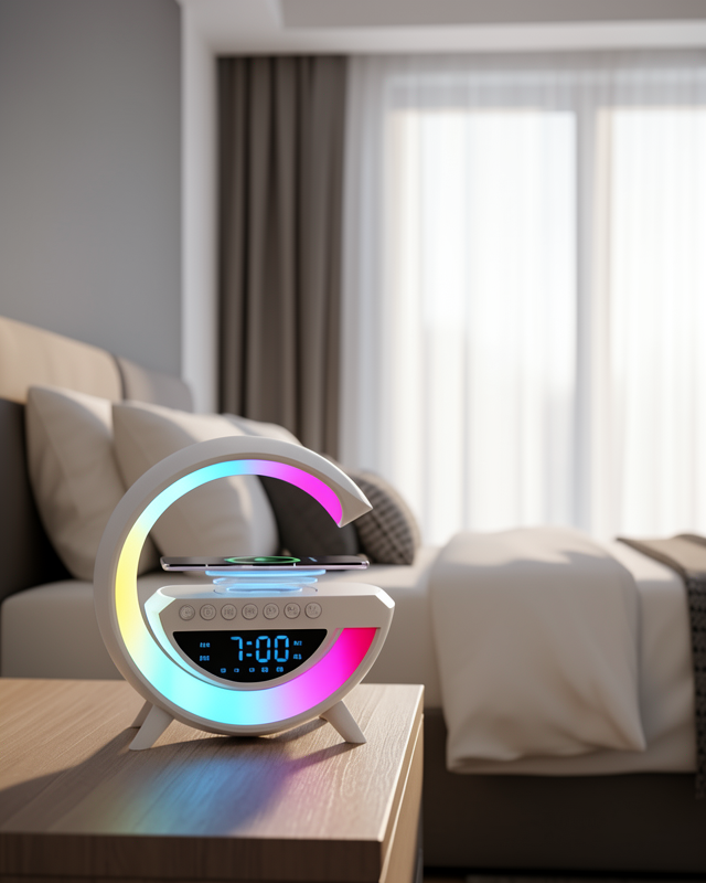 Kablosuz Bluetooth Hoparlör RGB Aydınlatmalı Çoklu Medya Desteği