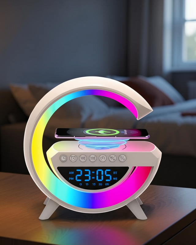 Kablosuz Hoparlör RGB Işıklı Bluetooth USB FM TF Kart Destekli